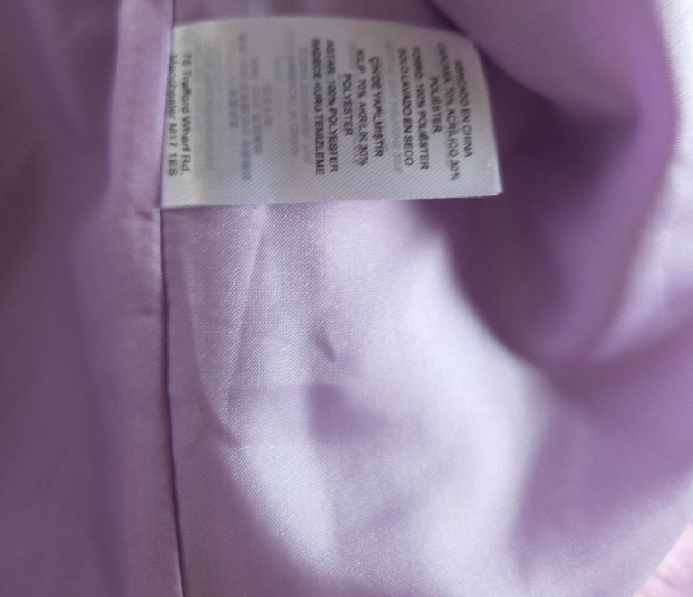 Women's Lavender Faux Fur Jacket - Picture 4 of 5
